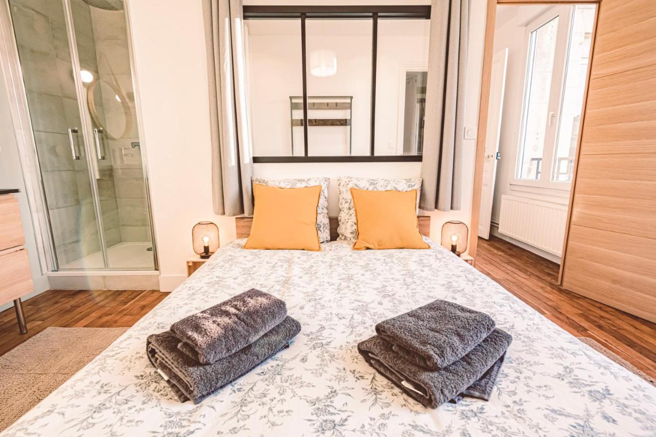 Charme De L'Ancien Pour Cet Appartement Entierement Renove Dans L'Hypercentre De Reims Ngoại thất bức ảnh